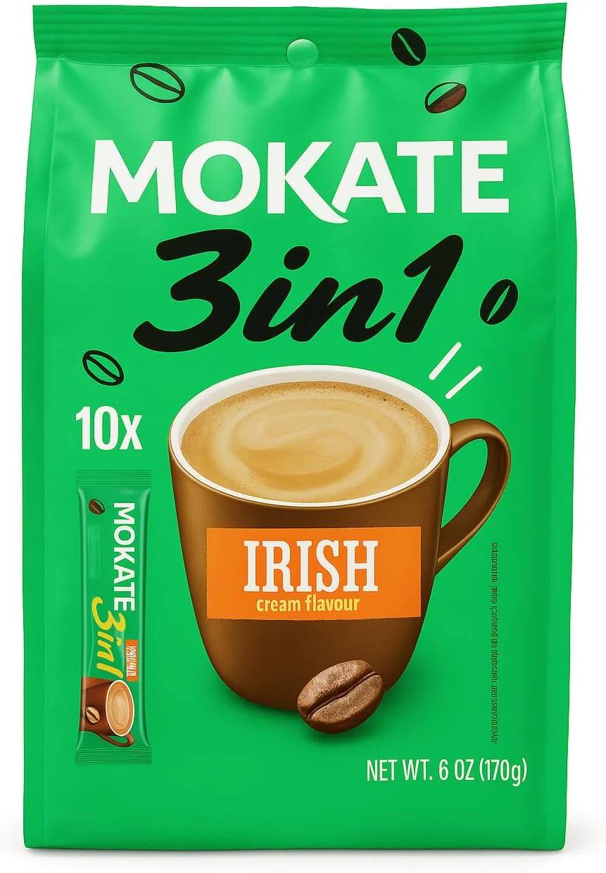 Mokate Irish 3 in1 Coffee - 3 Pack (30 Sachet Total) - Image 5