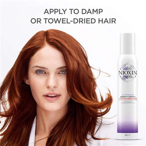 Nioxin Density Defend Foam for Coloured Hair 200ml x 3 - Image 4