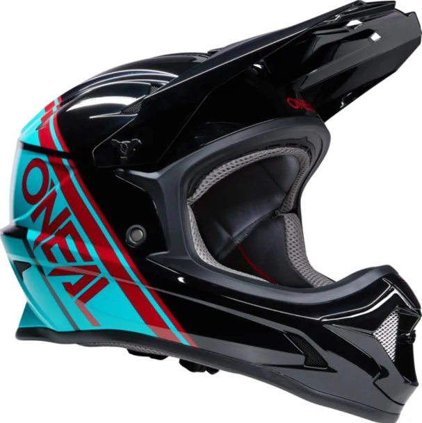 O'Neal Sonus Full Face Helmet in Black/Teal - Large (59-60cm)