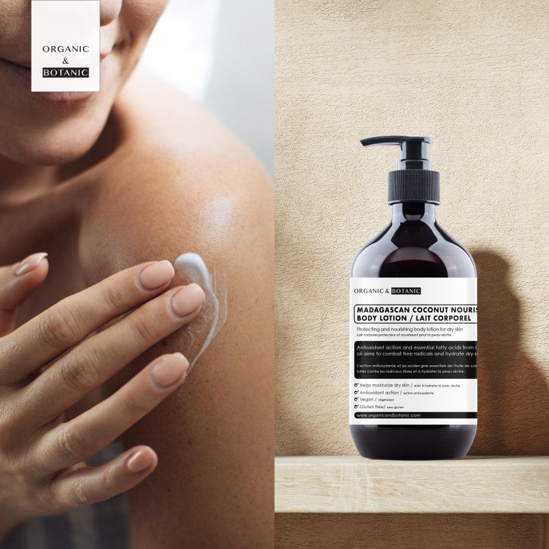 Organic & Botanic Madagascan Coconut Body Lotion 500ml - Image 2