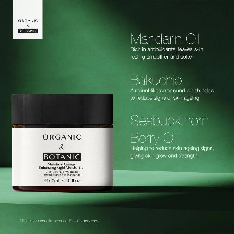 Organic & Botanic Mandarin Orange Night Moisturiser 60ml - Image 2