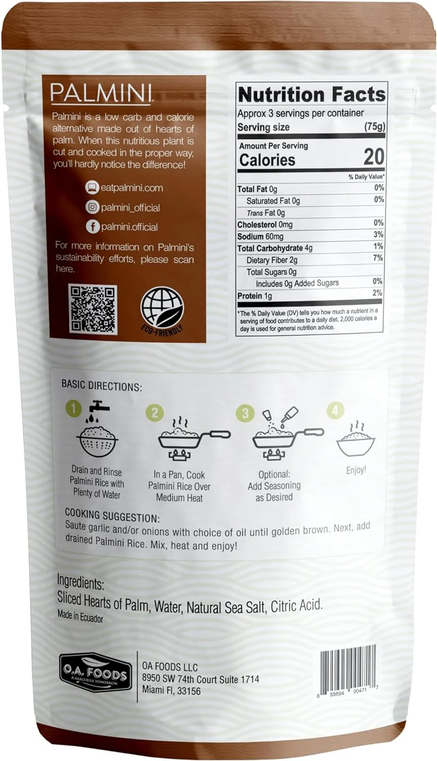 Palmini Variety Keto Pack - Linguine, Rice, Mash - 18 pack x 340g - Image 5