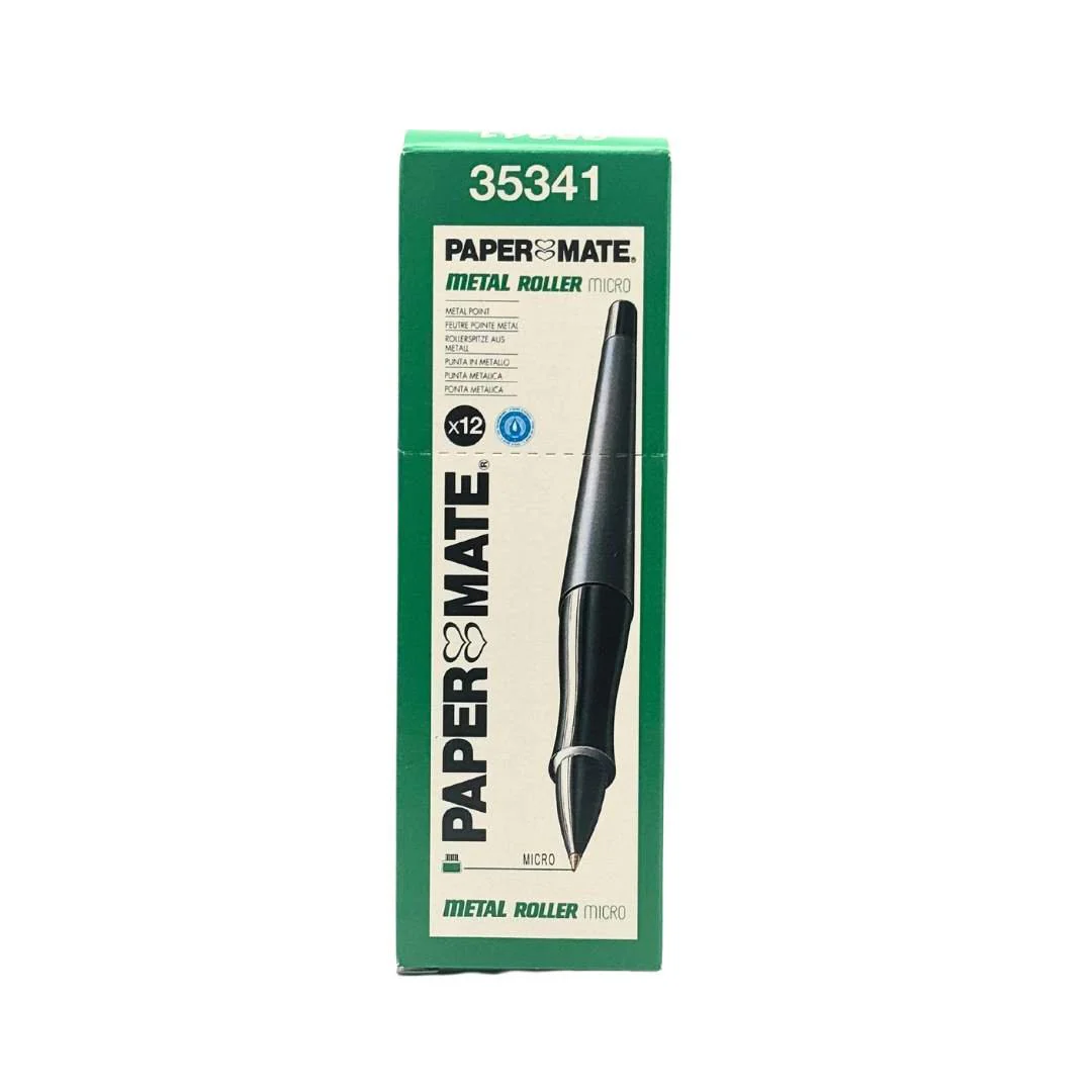 Paper Mate Metal Roller Pens - Bulk Pack 144 Pens (Green) - Image 3