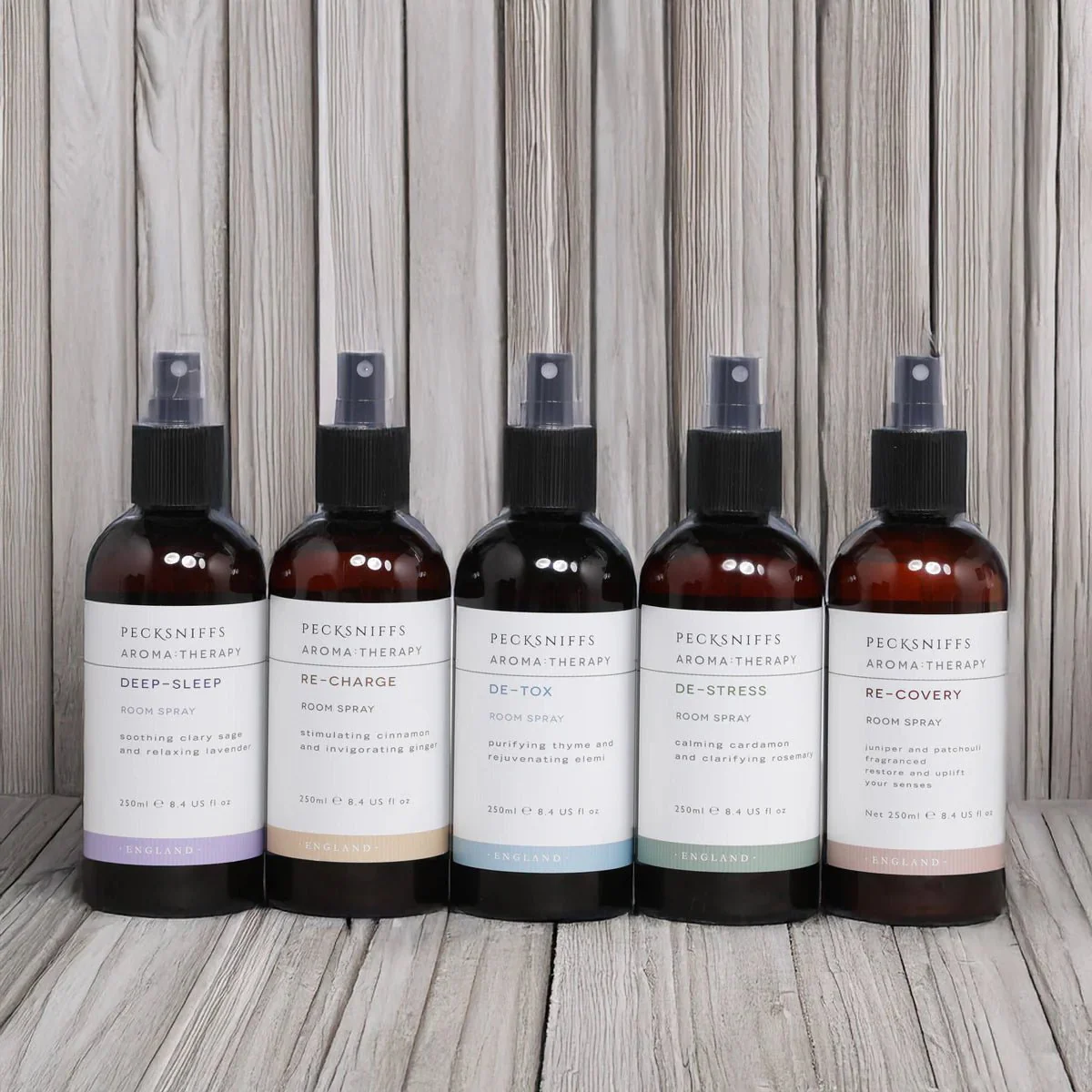 Pecksniffs Aroma:Therapy Room & Pillow Sprays - 5 Piece Set - Image 2