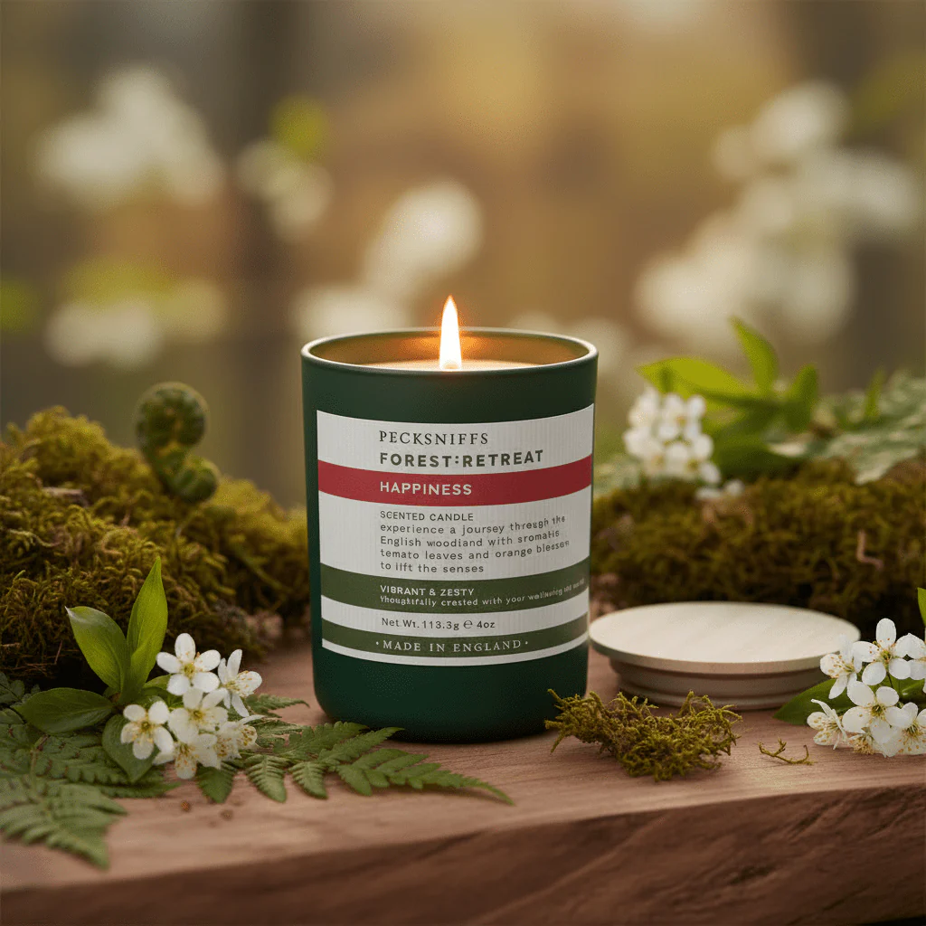 Pecksniffs Forest Retreat Scented Candle Happiness - 113g - Image 2