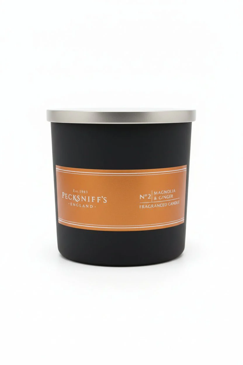 Pecksniff's No. 2 Magnolia & Ginger Fragranced Candle 3wick 550g