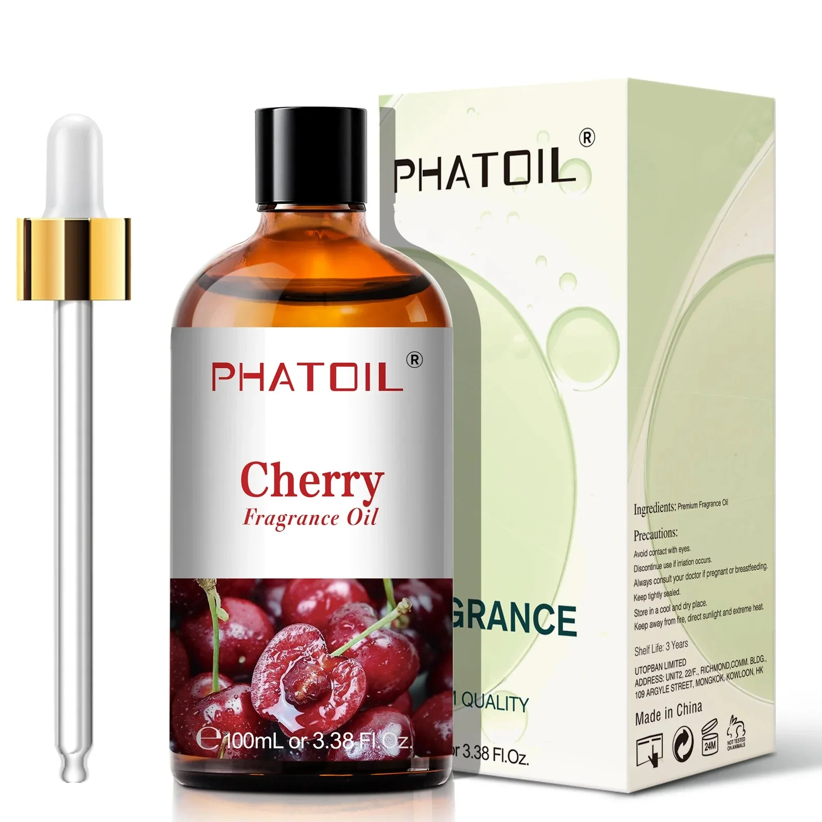 PHATOIL Cherry Fragrance Oil for Aromatherapy & Diffuser - 100ml