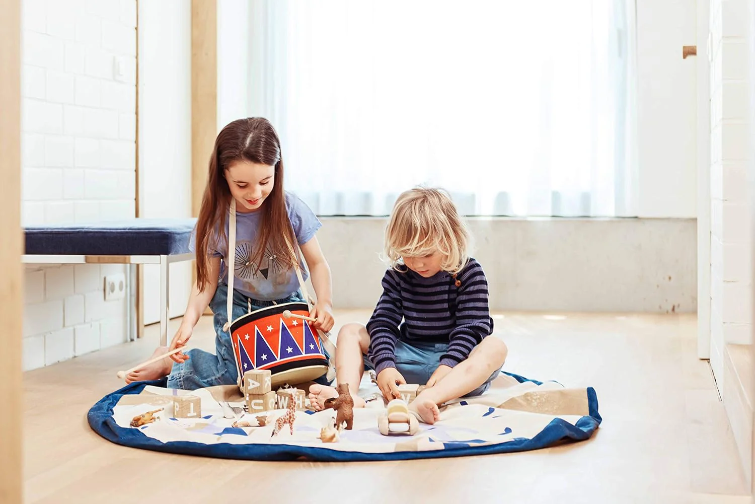 Play & Go Drawstring Play Mat Storage Bag - Various Patterns - Image 10