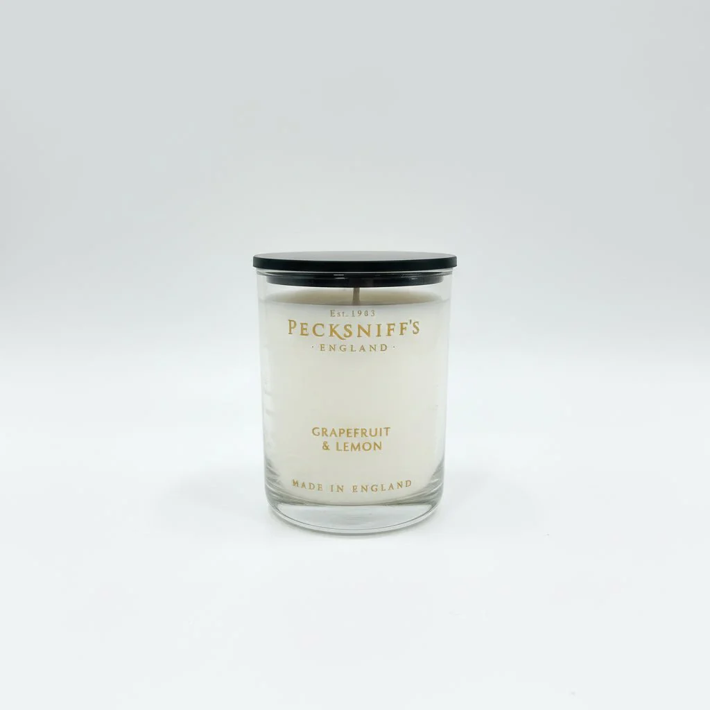 Pecksniff's Grapefruit & Citron Scented Candle in Glass Jar 100g
