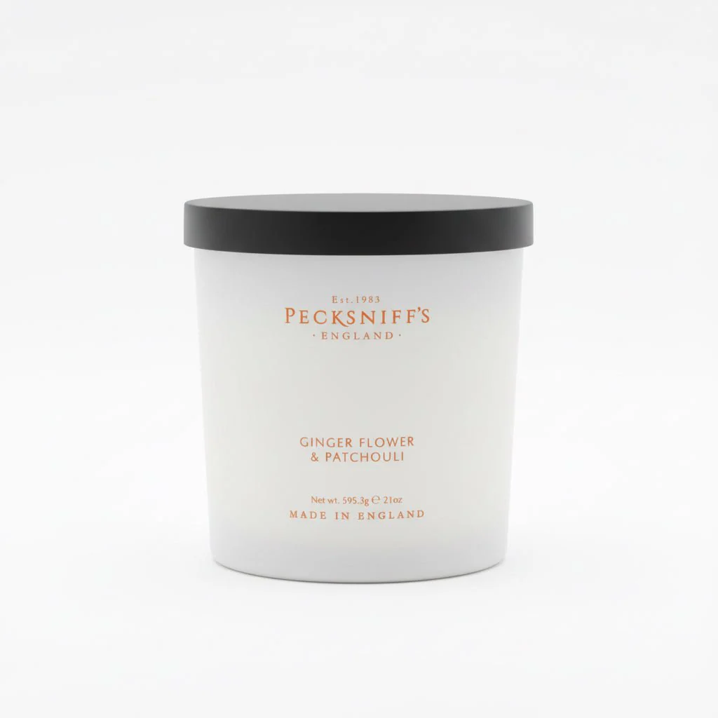 Pecksniff's Ginger Flower & Patchouli Scented Candle 3 wick 595g