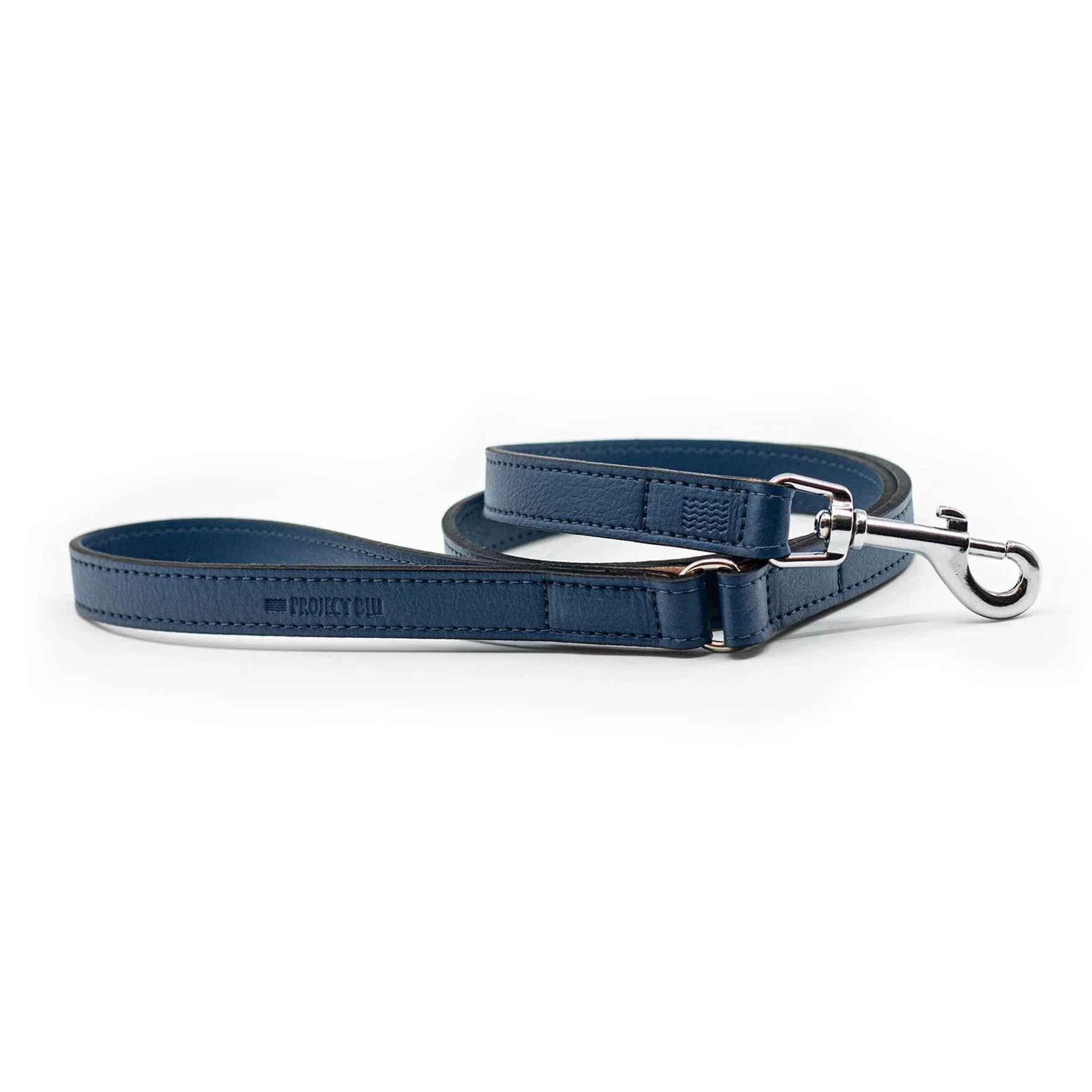 Project Blu Laguna Blue Leather Dog Leash 110 cm X 2.0 cm
