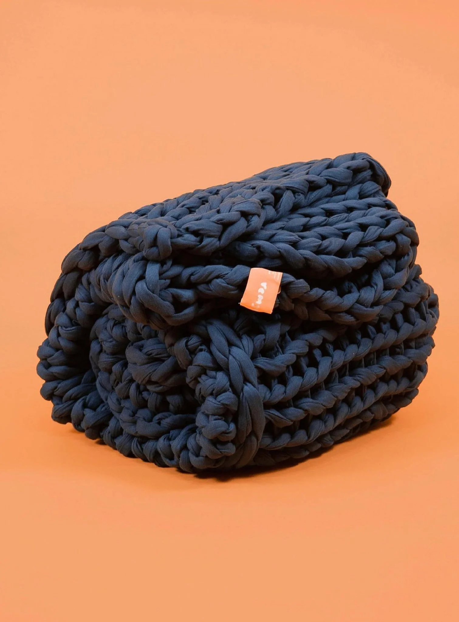 REMY Knitted Weighted Blanket - Midnight Blue (8KG) - Image 4