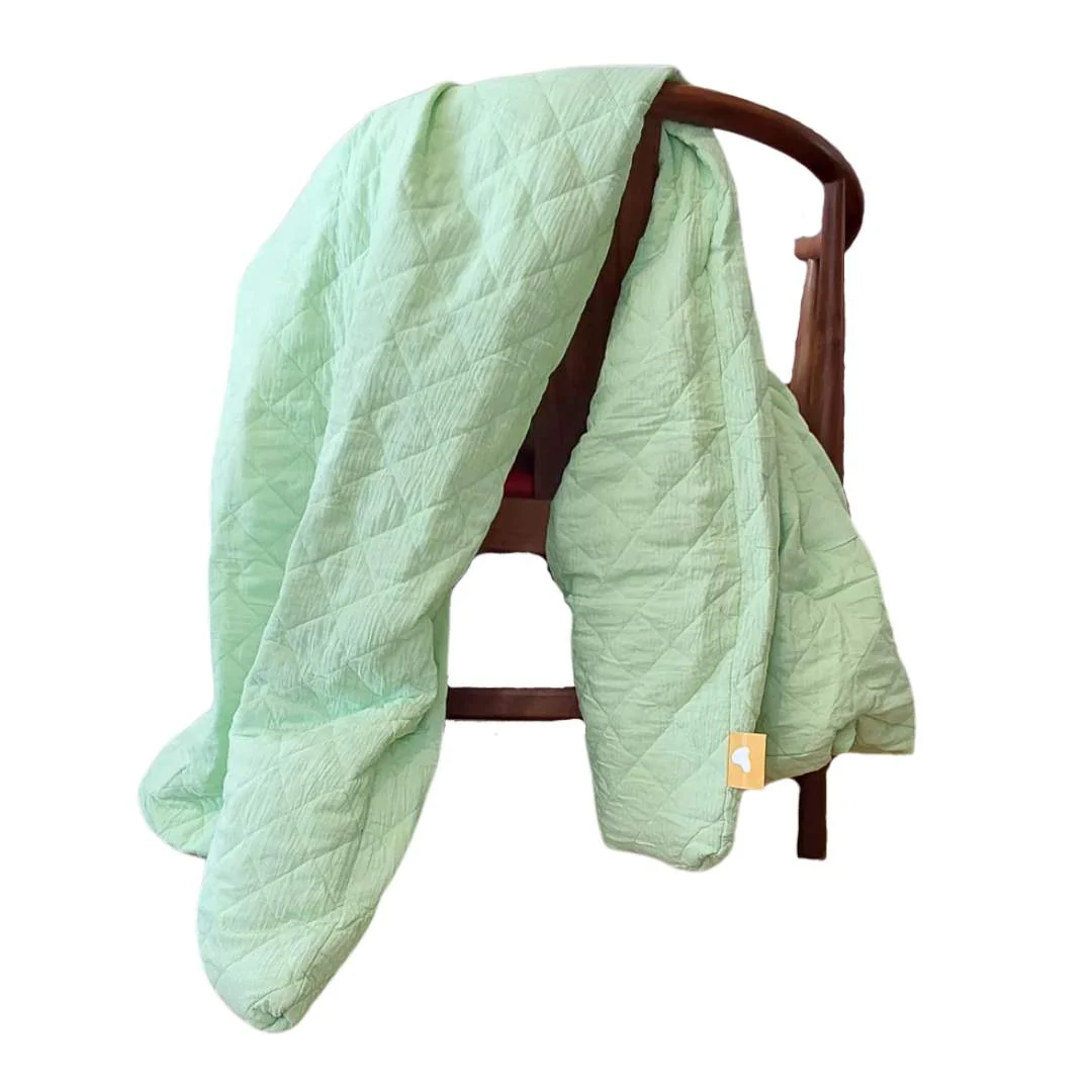 Remy Sleep 100% Cotton Weighted Blanket - The Junior (Pastel Green) 5KG