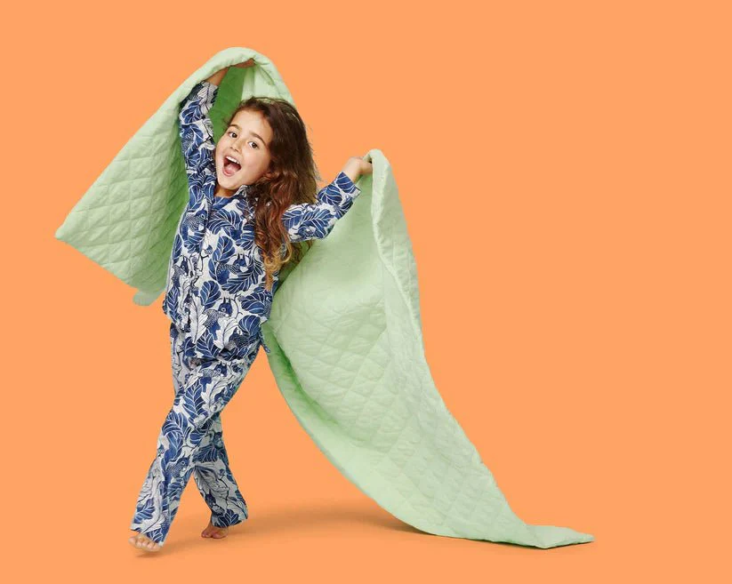 Remy Sleep 100% Cotton Weighted Blankets - The Junior (Minty Green - 3KG) - Image 2