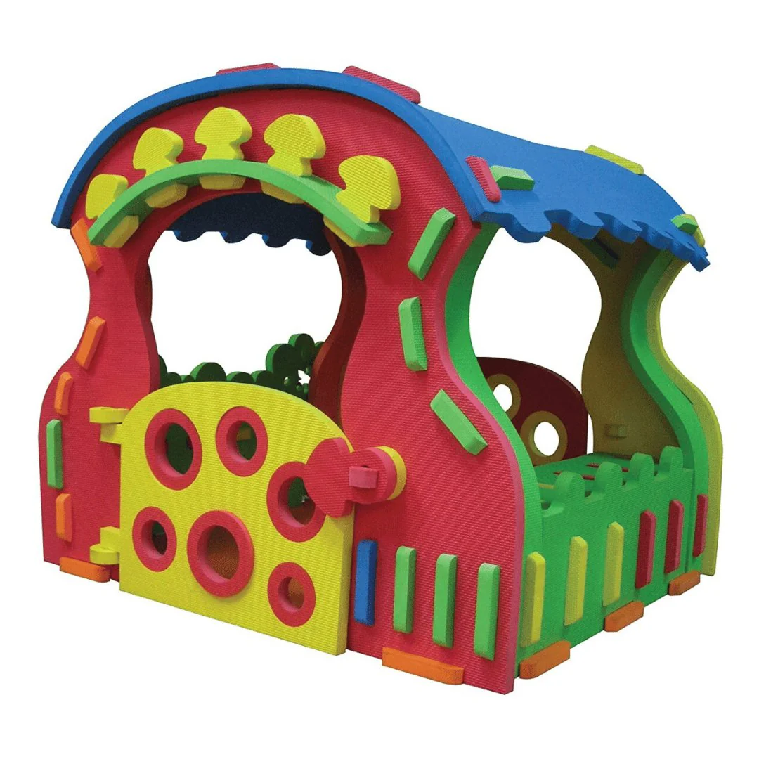 RICCO Kids EVA Playhouse Interlocking Indoor and Outdoor Puzzle Playmat (Giant Mushroom)