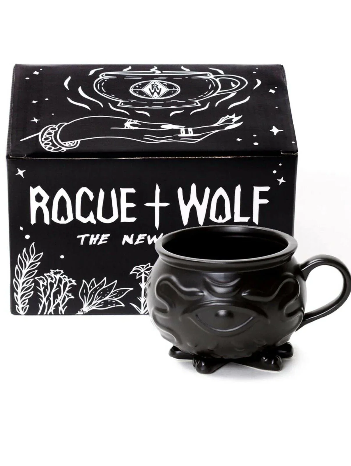 Rogue & Wolf Witch Cauldron Mug - Black Gothic - 400ml