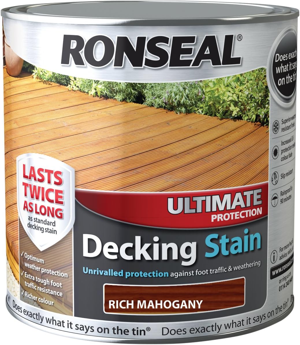 Ronseal Ultimate Protection Decking Stain 2.5 litres - Mahogany