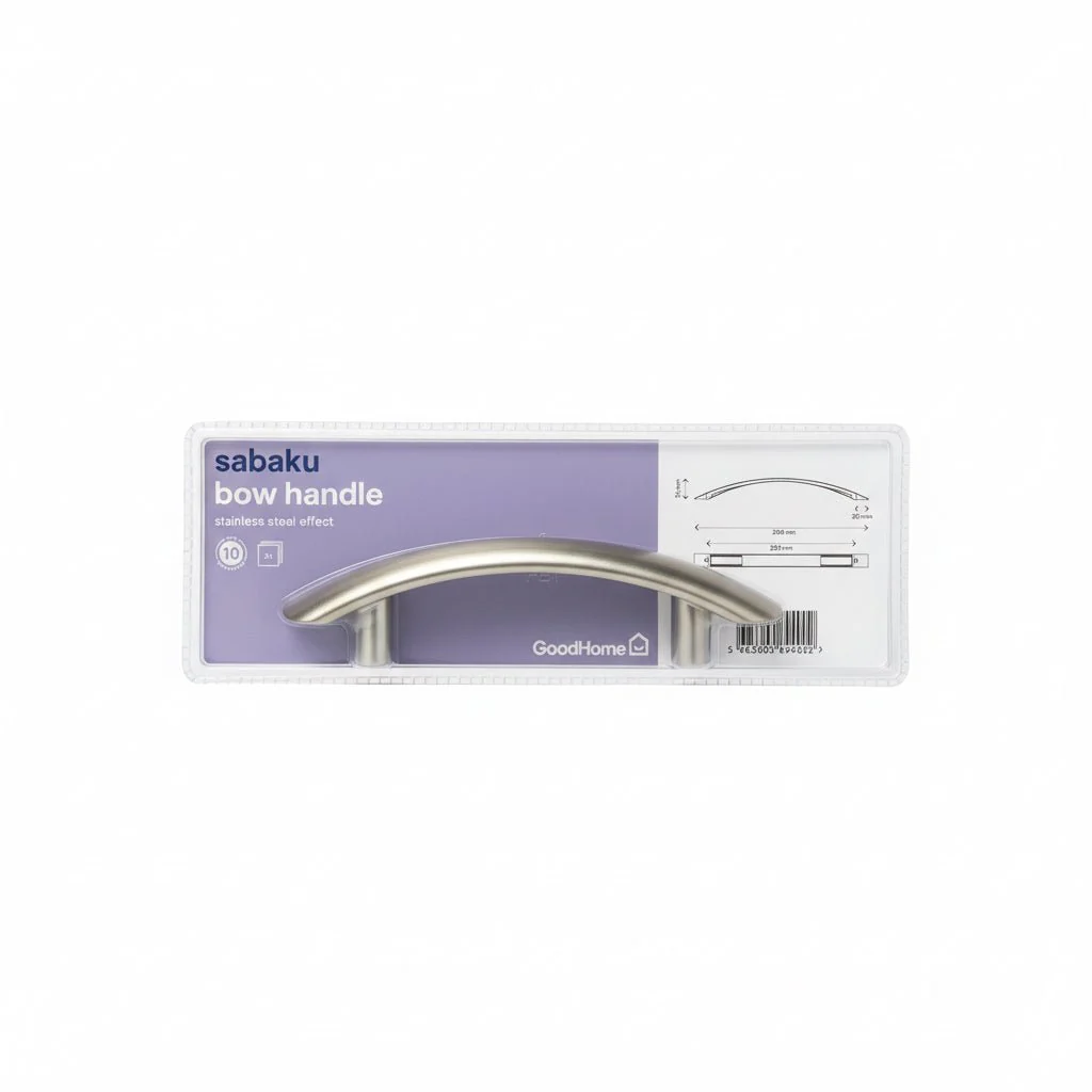 Sabaku Stainless Steel Effect Bow Handle Set - 2 handles