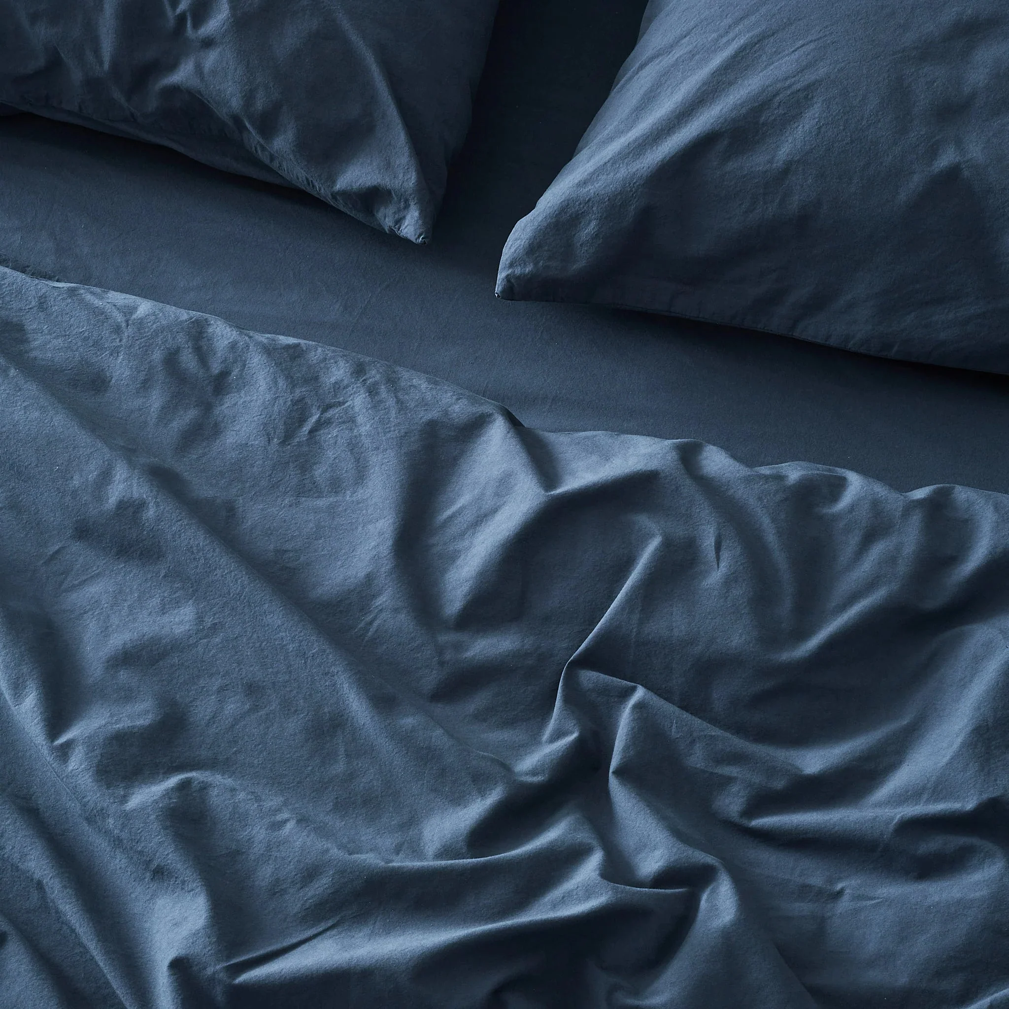 Percale Luxe Cool & Crisp Cotton Duvet Cover (Various Colours & Sizes) - Image 3