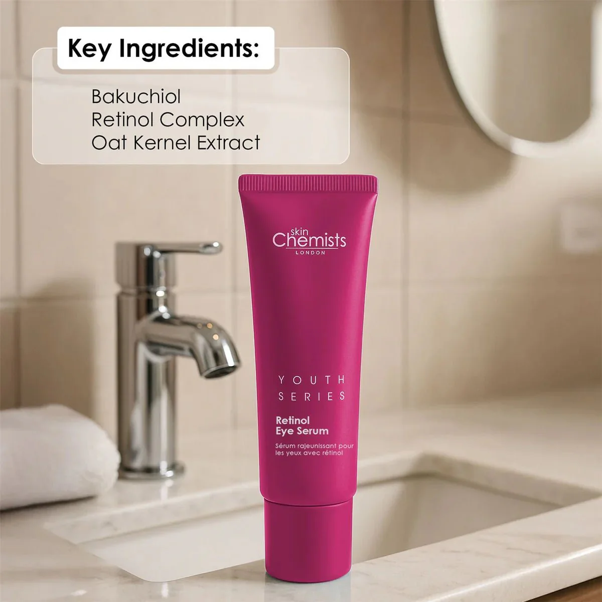 Skin Chemist Youth Series Retinol & Bakuchiol Eye Serum 15ml - Image 3