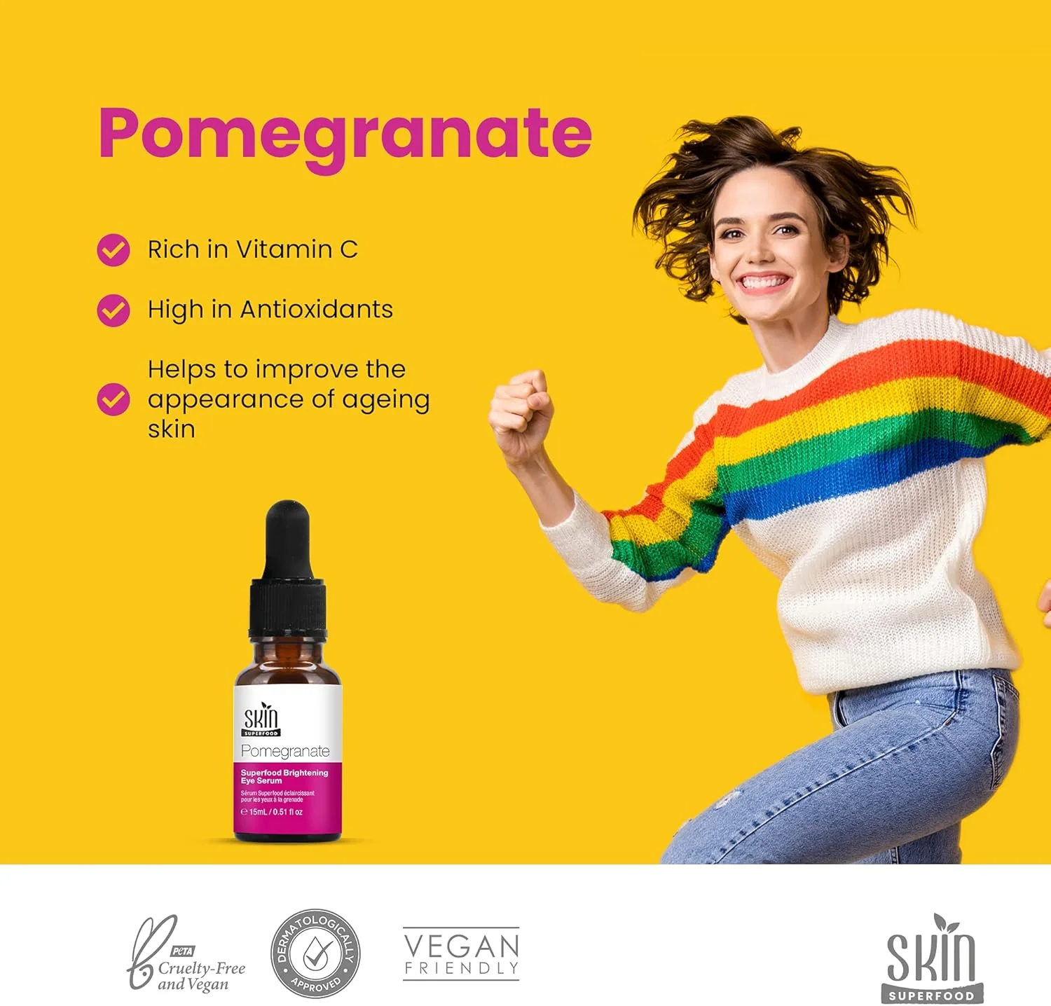 Skin Superfood Pomegranate Superfood Brightening Eye Serum 15ml - Image 4