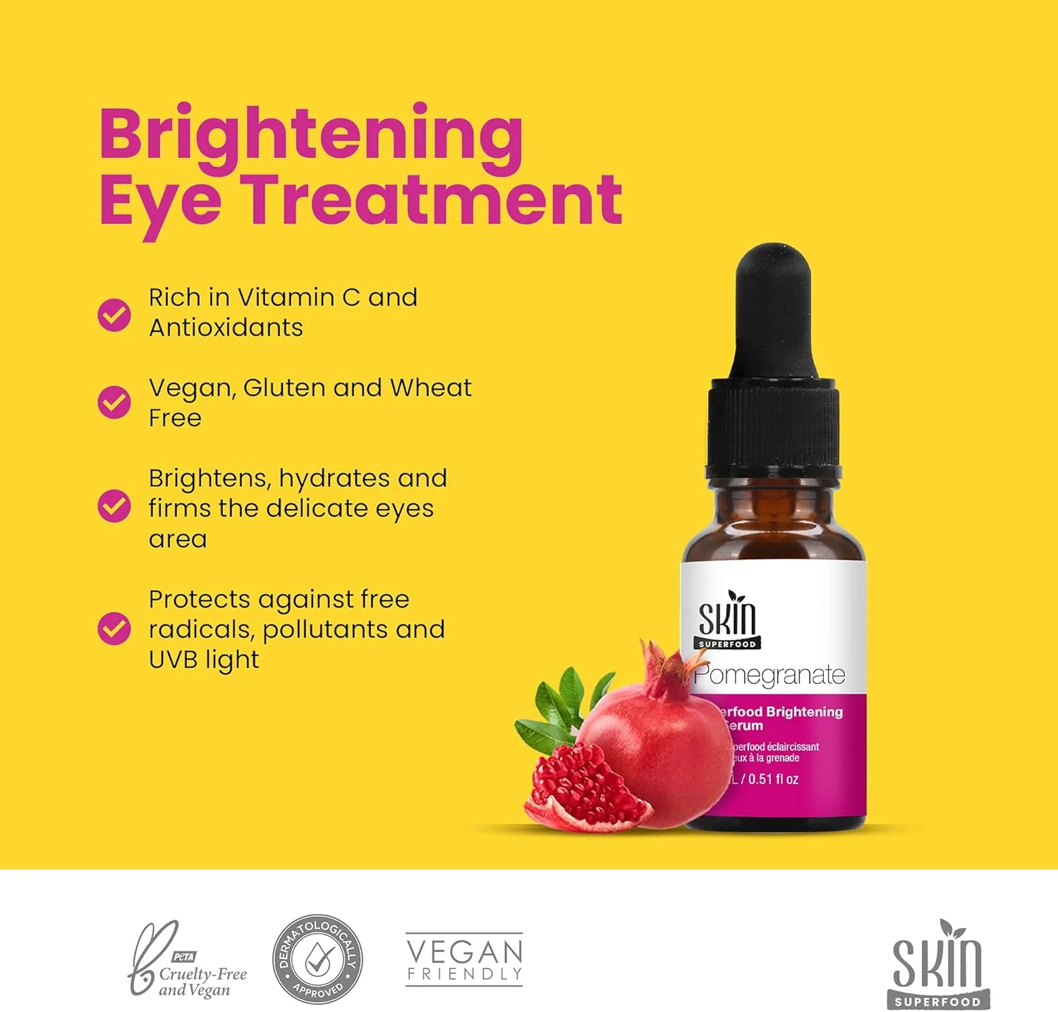 Skin Superfood Pomegranate Superfood Brightening Eye Serum 15ml - Image 5