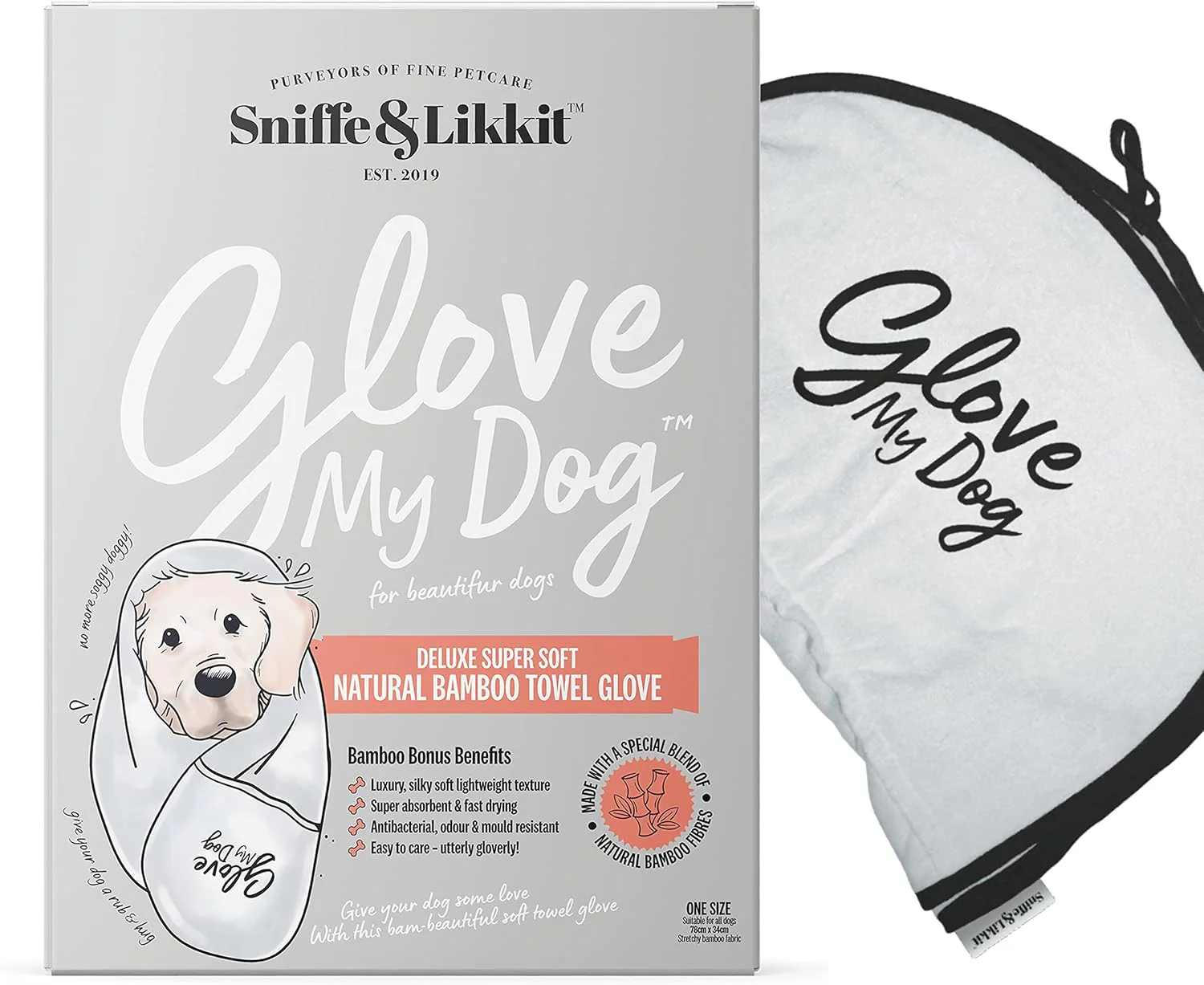 Sniffe and Likkit - Super Absorbent Bamboo Dog Towel