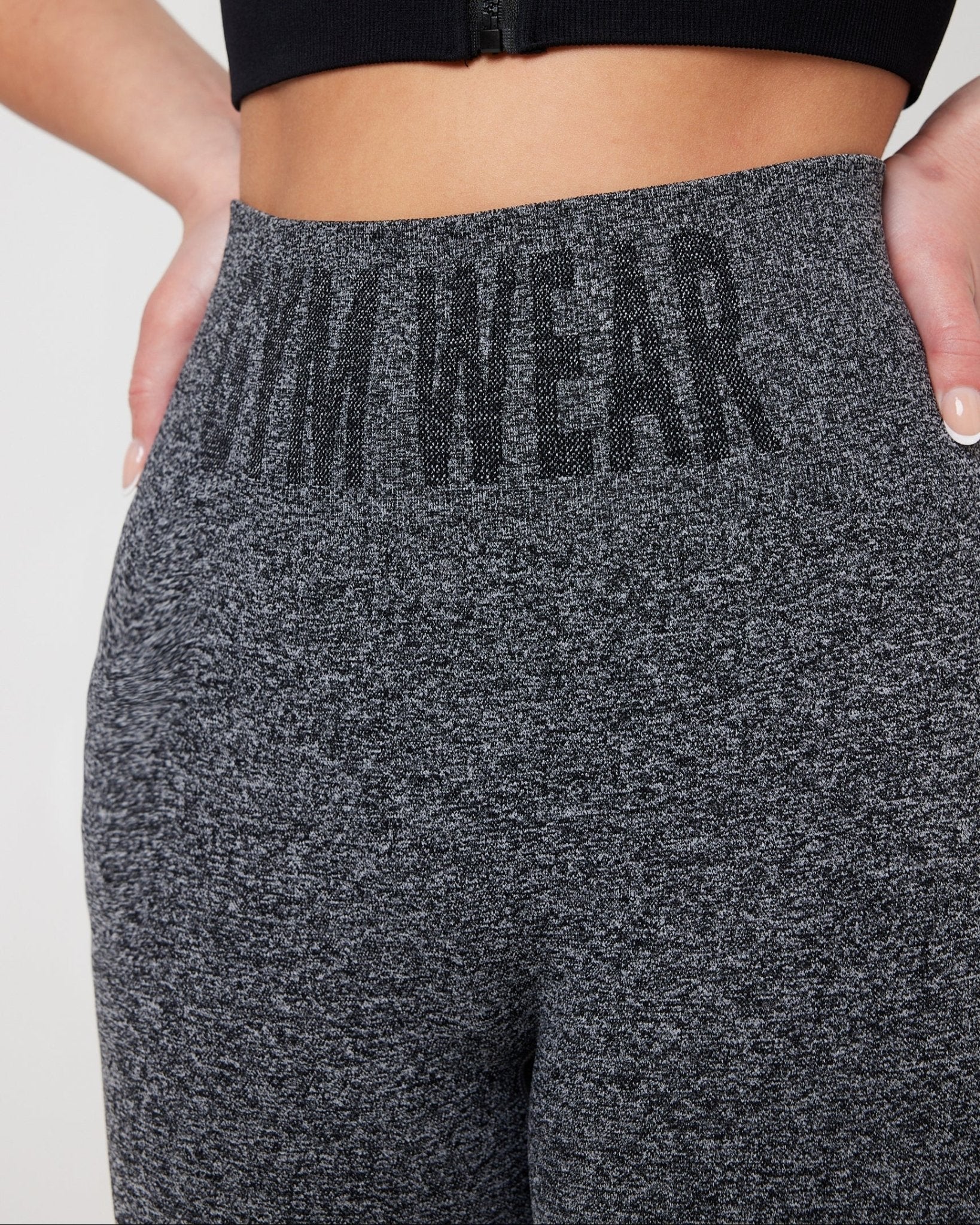 SnuggzFit Sculpt High-Waisted Leggings - Grey Marl (Various Sizes) - Image 2