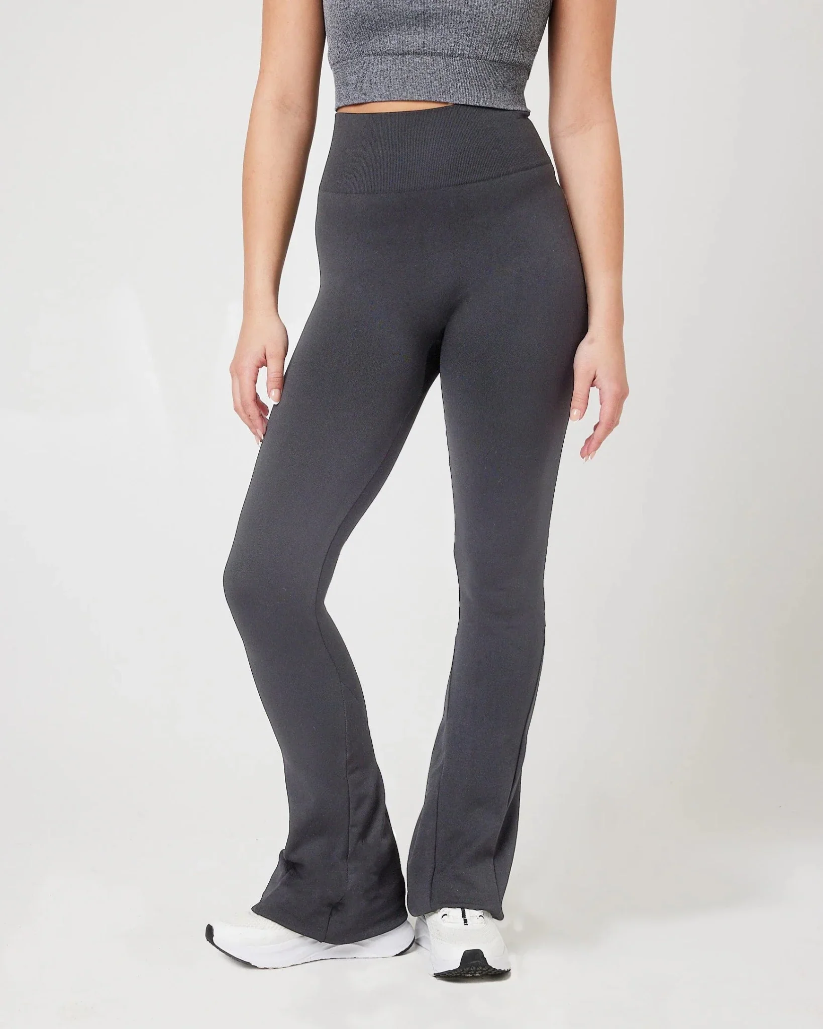 SnuggzFit Seamless All-Day High Waist Flare Legging - Grey (11177)