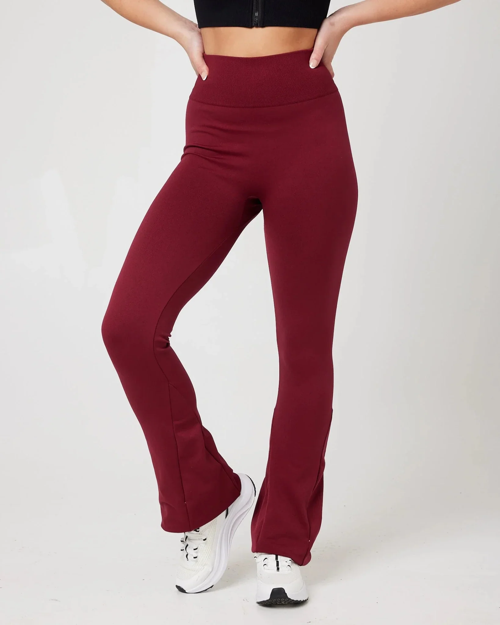 SnuggzFit Seamless All-Day High Waist Flare Legging - Wine (11180)