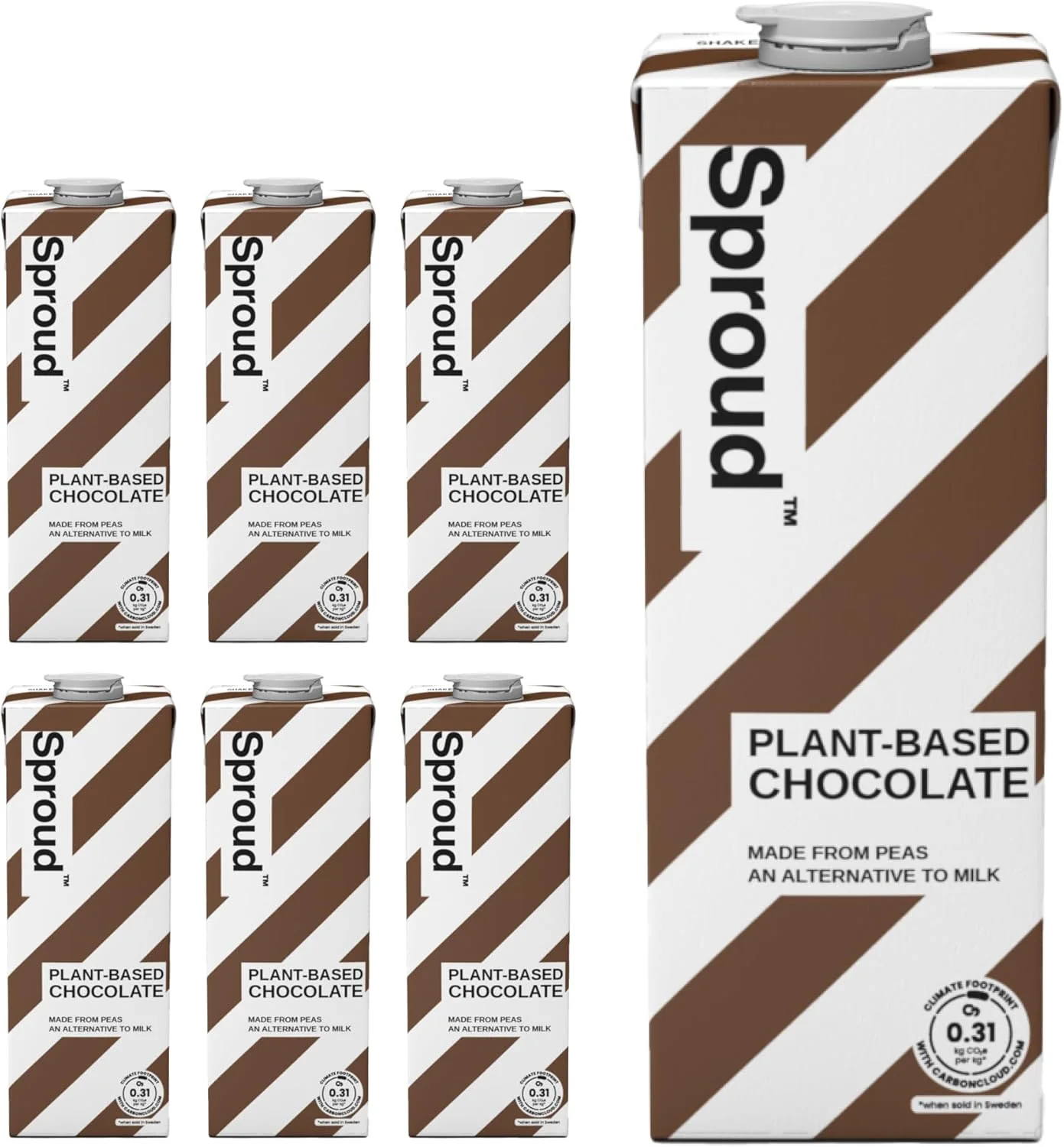 SPROUD - Plant-Based Milk - Chocolate (6 x 1 litre)