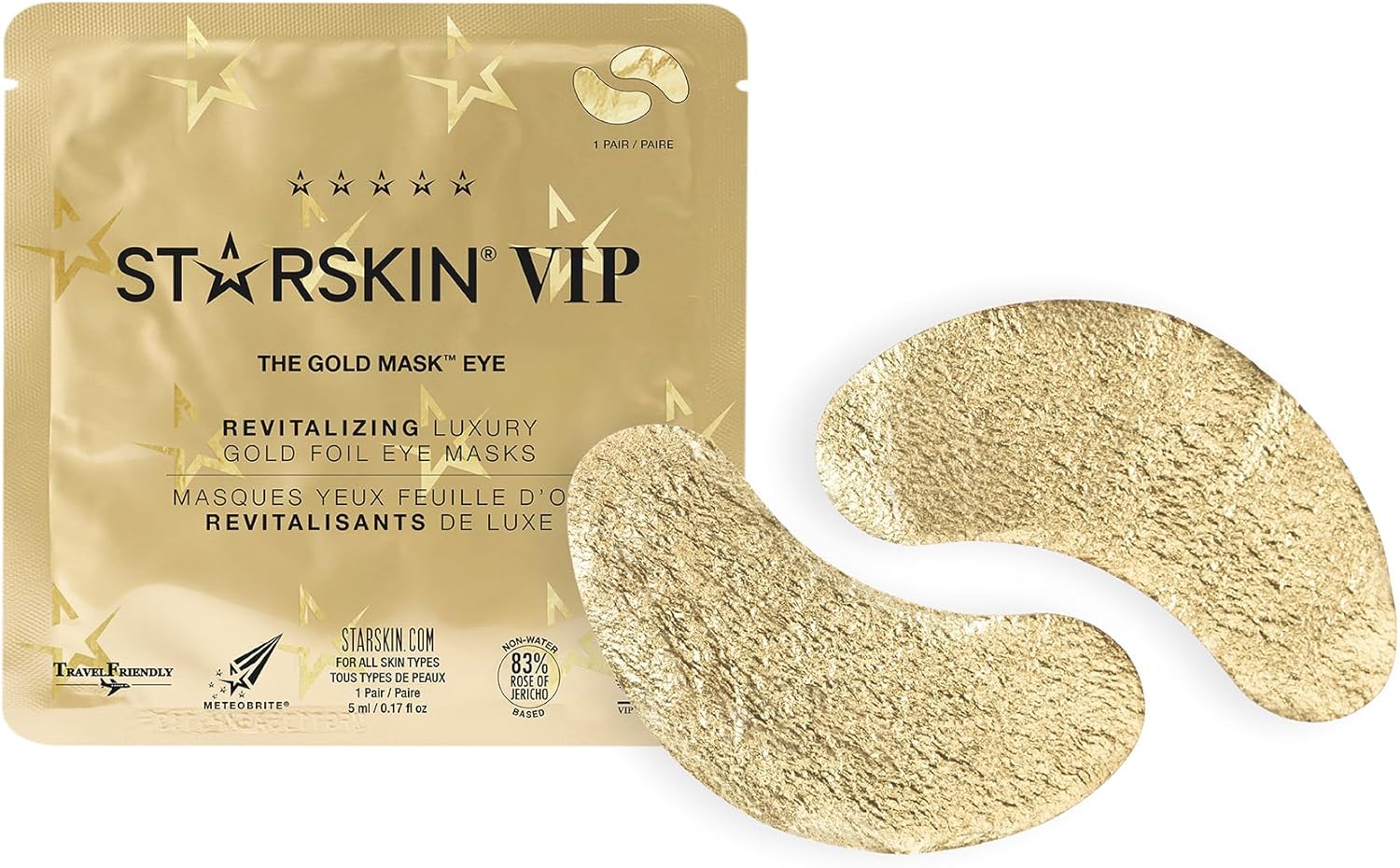 Starskin Luxury Gold Foil Revitalizing Eye Masks x 5