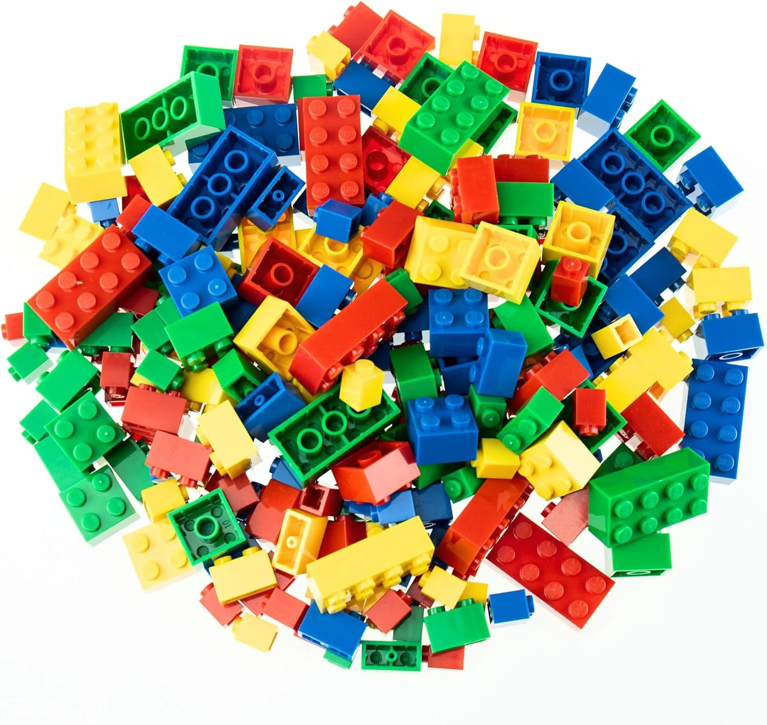 Strictly Briks Toy Building Block, Blue, Green, Red & Yellow - 216 Pieces - Image 2
