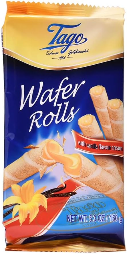 Tago Wafer Rolls with Vanilla Cream - 150g X 12 Packets - Image 2