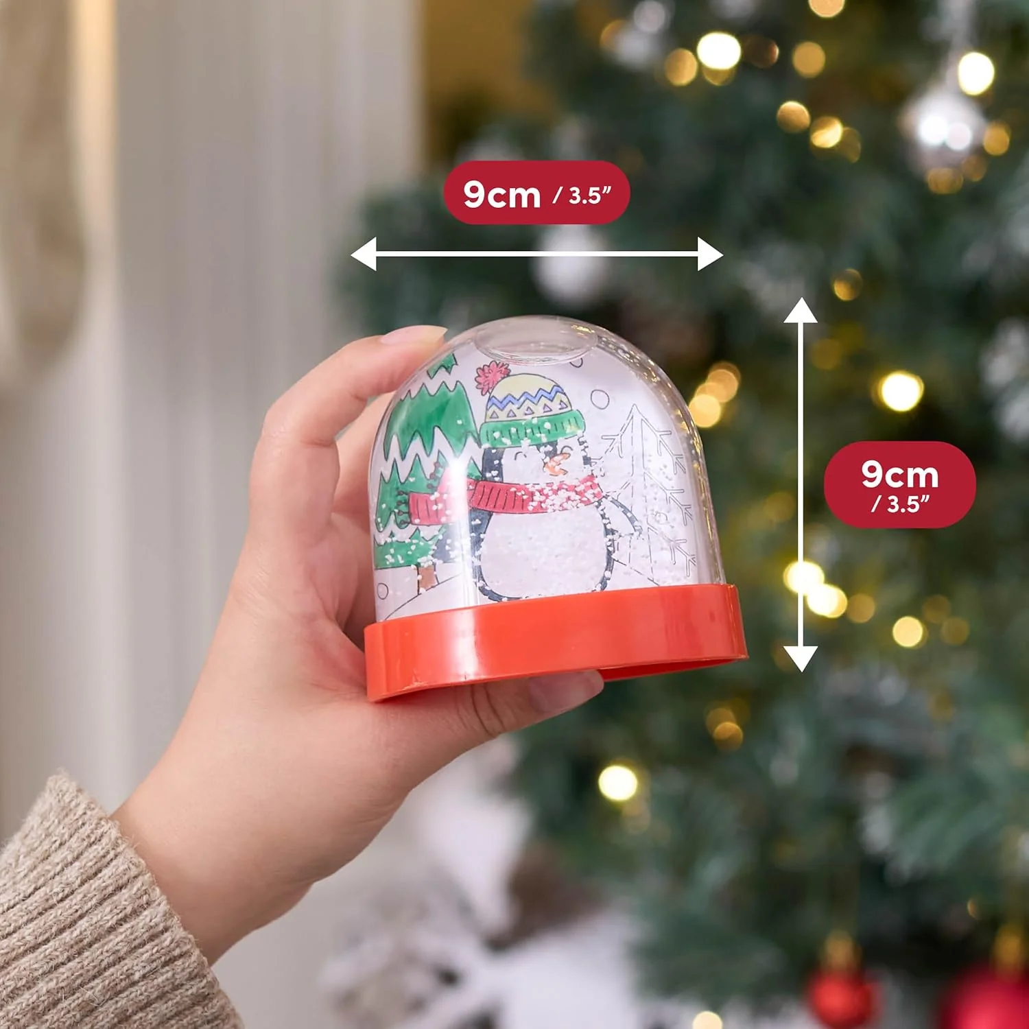 THE TWIDDLERS - 4 DIY Christmas Snowglobes, Christmas Craft Set for Kids - Image 2