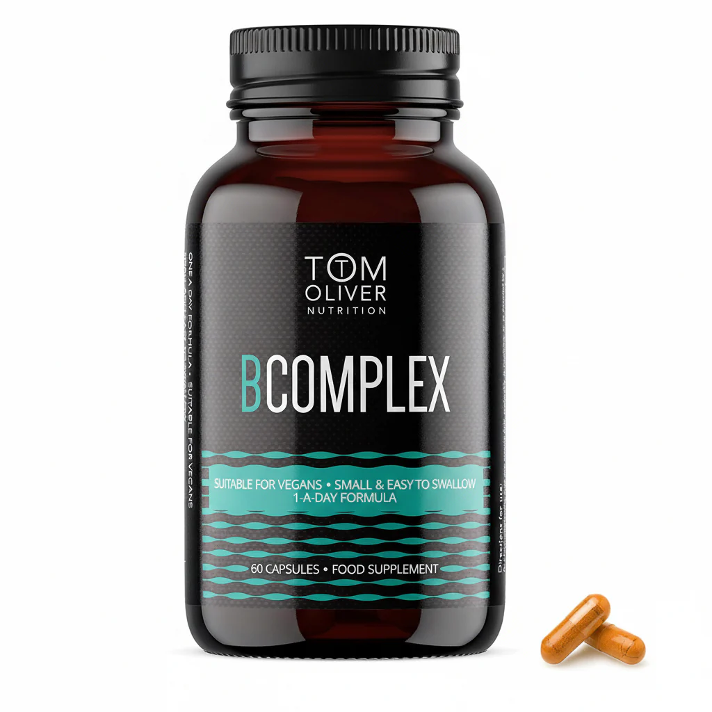 Tom Oliver Nutrition Vitamin B Complex for Energy, Nervous & Hormone Support - 6 Pack (360 Capsules) - Image 4