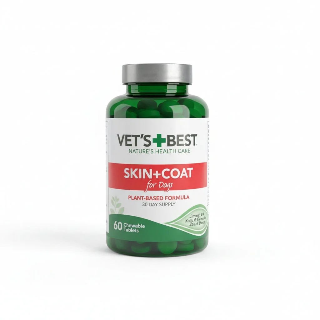 Vet's Best Plant-Based Skin & Coat Supplement For Dogs - 60 Tablets