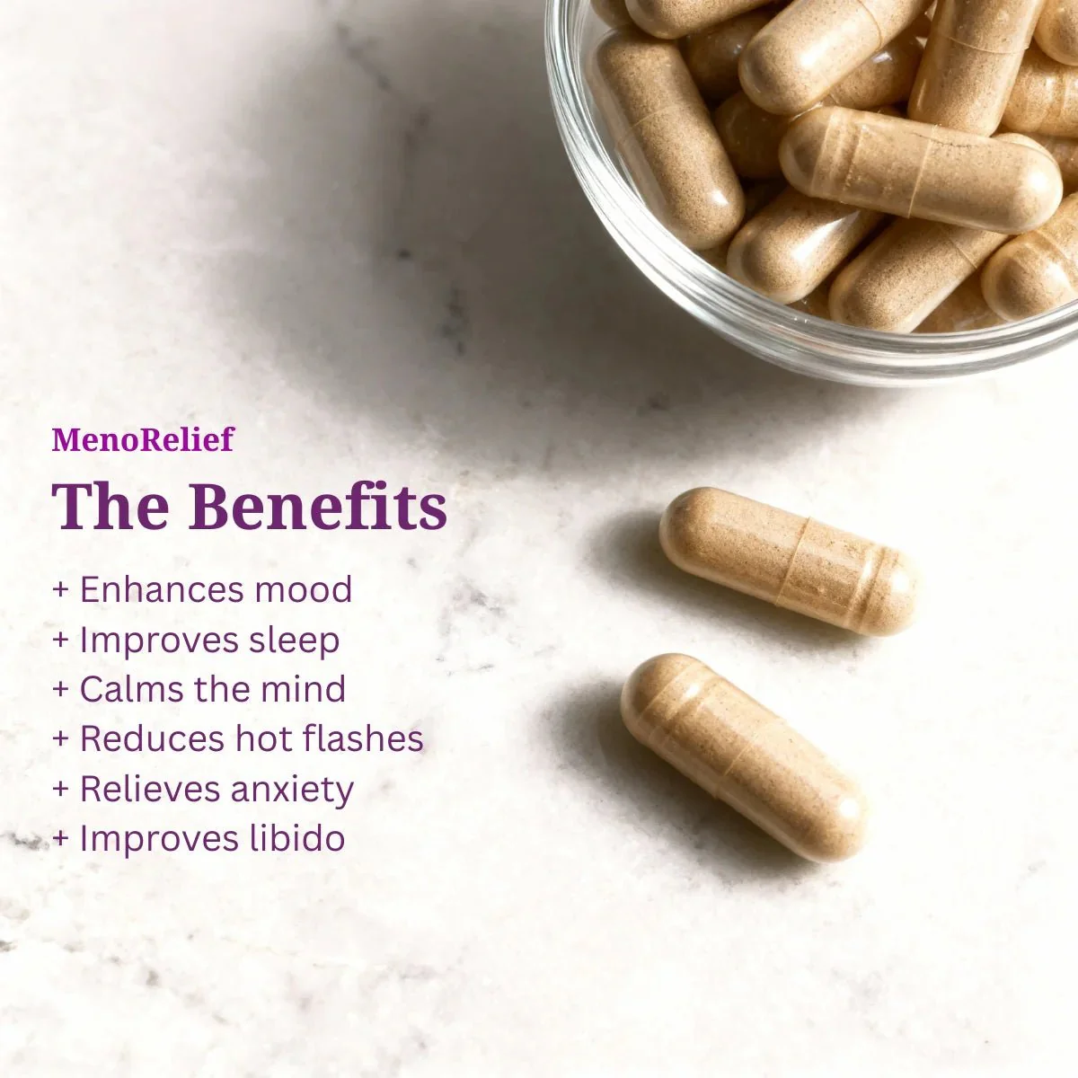 VitaXcel Meno Relief Female Vitality Booster - 6 Pack (720 Capsules) - Image 5