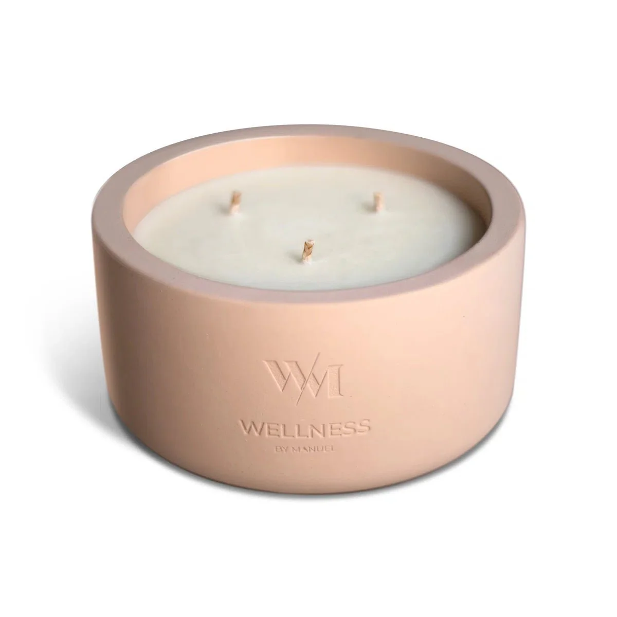 Wellness By Manuel REFRESH Scented Designer Candle - Eucalyptus & Peppermint 3 Wick