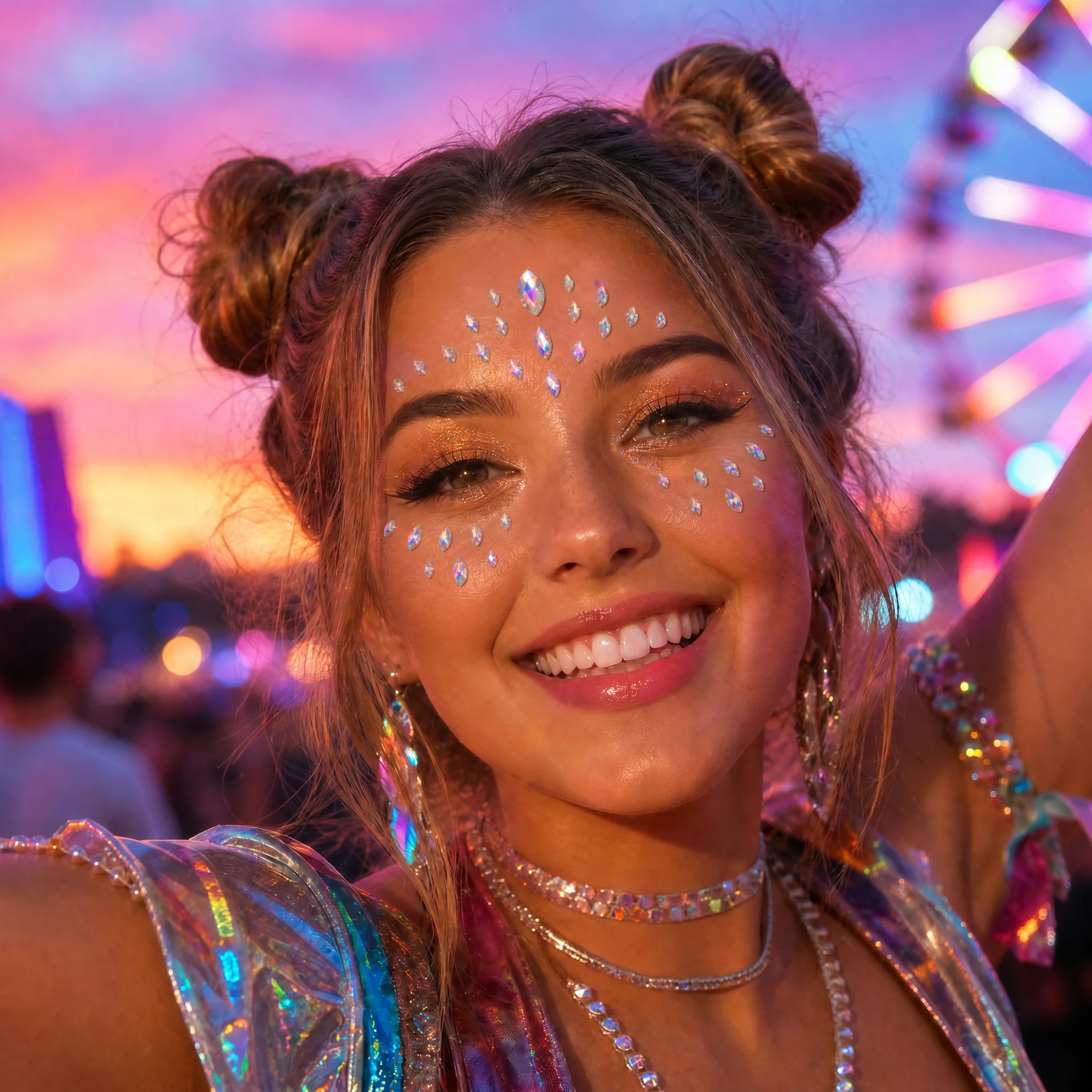 WOW London Holographic Festival Face Gems Set - Image 2